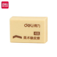 得力(deli)7544橡皮擦 4B 黄色72块/盒