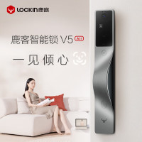 鹿客(loock)V5智能门锁结构光人脸识别猫眼大屏指纹锁 Air右开