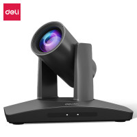 得力(deli)14860USB摄像机高清带麦克风1080P 12倍光学变焦USB摄像机视频会 高清直播摄像头