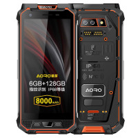 遨游(AORO)M5-POC 智能三防手机集群对讲 公网全国对讲 5.65英寸 大屏4G安卓防水防尘 橙色