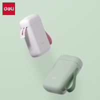 得力(deli)Q1A打印机 手机蓝牙连接 家用便携式热敏标签打印机 绿色