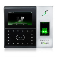 中控智慧(Zkteco)WX702考勤机 光学指纹识别+动态人脸识别 打卡机