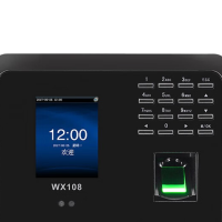 中控智慧(Zkteco)WX108考勤机 人脸+指纹识别 U盘通讯 自助报表打卡机