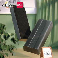 得力(deli)50160白板磁性白板擦124*54*28mm黑色[3只装]