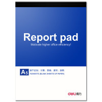 得力(deli)7712便条本便签本信笺本草稿本140*194mm[5本装]