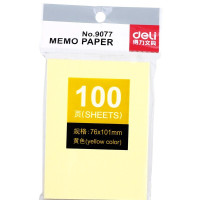 得力(deli)9077百事贴记事贴 N次贴 便利贴 76*101mm 12包