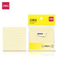 得力(deli)6414创意便利贴便签纸本小本子记事贴大便条纸易事贴 横线记事贴 (12本装)