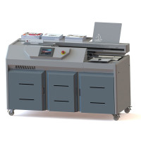 震旦(AURORA)AMG8-A3幅面7英寸全触屏全自动柜式无线胶装机 热熔胶粒 60mm三胶轮+侧胶