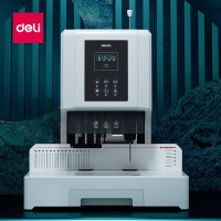 得力(deli)14667自动财务凭证装订机 打孔机热熔胶管 加强电机600页