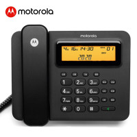 摩托罗拉(MOTOROLA)CT800RC连接电脑智能录音电话机 固定座机话务客服 黑色