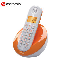 摩托罗拉(MOTOROLA)C601C数字无绳电话机 无线座机 单机 (橙色)