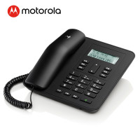 摩托罗拉(MOTOROLA) CT310C电话机 座机固定电话 办公家用 免电池 有绳 大屏幕(黑色)