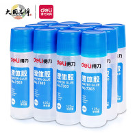 得力(deli)7303胶水125ml高粘度液体胶 通用胶水 12只装