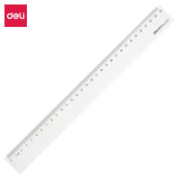 得力(deli)6230办公用品通用直尺 测量绘图尺子 30cm 10把装