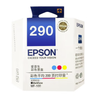爱普生(EPSON)T290原装彩色墨盒约200页(适用于WF-100/WF-110打印机)