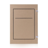 豪艺(HooYe)牛皮纸档案盒50mm 100个 定制(500个起订)