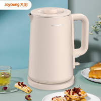 九阳K17FD-W6152电水壶304不锈钢内胆烧水壶双层防烫开水煲热水壶1.7L粉色