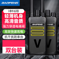 宝锋(BAOFENG)HM-618对讲机 远距离大功率商用民用专业户外自驾游手台 双只装