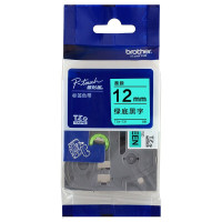 兄弟(brother)TZe-731标签打印机色带 12mm绿底黑字