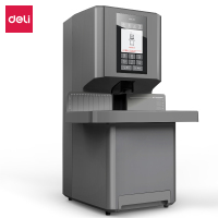 得力(deli)GB506财务装订机 600页装订厚度 语音指导 打孔直径7mm 灰色