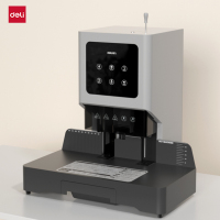 得力(deli)GB507财务装订机 600页装订厚度 语音指导 打孔直径6mm 灰色