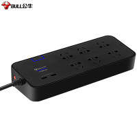 公牛(bull) H306U防雷抗电涌抗防浪涌插座/插排/排插/接线板 3米[2USB+六位+总控]