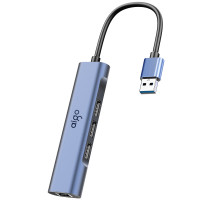 爱国者(aigo)R03C扩展坞 Type-C转USB2.0*3+RJ45(百兆)+供电 转接线