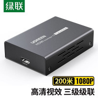 绿联CM533/80962HDMI延长器200米HDMI转RJ45网口转换器[接收端](需配80961发射端用)