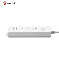 公牛(bull)GN-211接线板 带儿童保护门/新国标插座/排插 四位总控全长4米