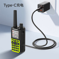 宝锋(BAOFENG)MINI-5对讲机 UV双段全段蓝牙调频一键对频 航空频318户外自驾酒店 青春绿