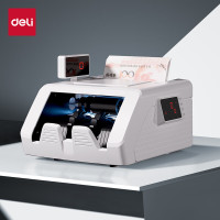 得力(deli)3928点钞机 验钞机支持新版人民币 银行专用C类双屏智能语音点钞机