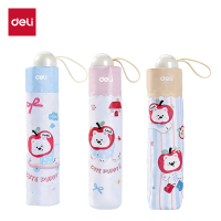 得力(deli)LY520印花晴雨伞 可爱小狗图案随身携带 颜色随机