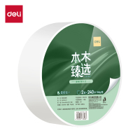 得力(deli)本木臻选WP2240-01大盘纸2层240米 12卷/箱 绿色