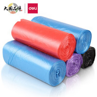 苏宁 得力(deli) 彩色垃圾袋 33185 5卷/150只 45*55cm