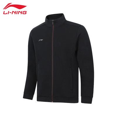 李宁(LI-NING)卫衣男子健身系列新款开衫无帽外套套装AWDT989 7 黑色
