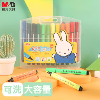 晨光(M&G)文具24色三角杆大容量水彩笔幼儿园可水洗 儿童绘画涂色涂鸦安全 米菲