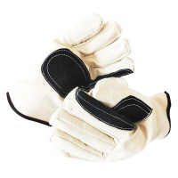 劳工 纯棉帆布手套 拇指食指掌心加厚耐磨防护手套 颜色随机 HC-07 1付