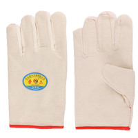 劳工 纯棉复合斜纹全衬红边原条手套HC-34A 10副/包