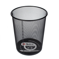 晨光 M&G 圆形金属网状废纸篓垃圾桶 ALJ99403 直径295mm*340mm (黑色) 12个/箱
