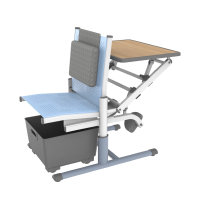 校金刚坐立躺学习桌椅202508D连体款