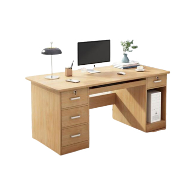思级 SJEC300140 书桌办公室桌橡胶木色140CM(可定制)