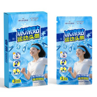海氏海诺 2袋6条夏季清凉运动头带户外训练运动降温降热冰凉贴冰感凉爽运动头带