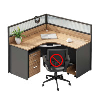 汉诺鑫威工位办公桌椅组合屏风办公室员工职员桌简约现代电脑桌l型单人位