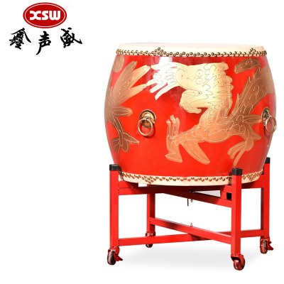 鑫声威 牛皮鼓14寸战鼓龙鼓+鼓架普通款