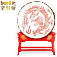 豪利特2米立式牛皮鼓战鼓龙鼓带鼓架普通款