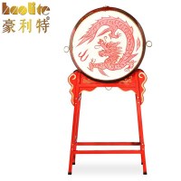 豪利特16寸立式牛皮鼓战鼓龙鼓带鼓架普通款
