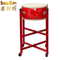 豪利特14寸牛皮鼓扁鼓战鼓红鼓带鼓架普通款