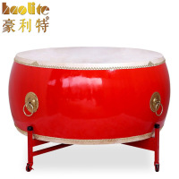 豪利特1.5米牛皮鼓战鼓红鼓带鼓架普通款