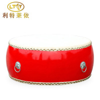 利特莱依14寸牛皮鼓扁鼓红鼓战鼓普通款