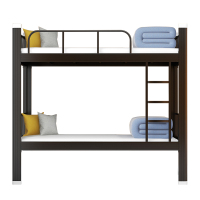 风雷动铁床上下床钢木床宿舍床黑色高1800长2000宽900常规A